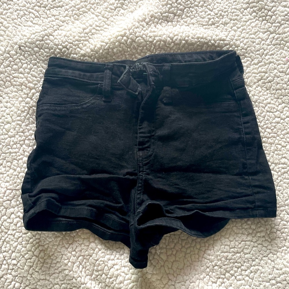 Black high waisted shorts